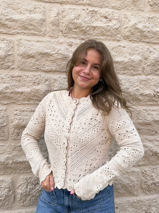 Cressa Cardigan in Natural by Z Supply Eclipse