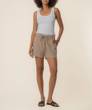 Katana Linen Shorts by Kut from the Kloth Khaki