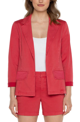 Fitted Blazer, Berry Blossom