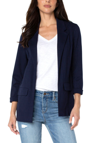 Boyfriend Blazer in Cadet Blue by Liverpool