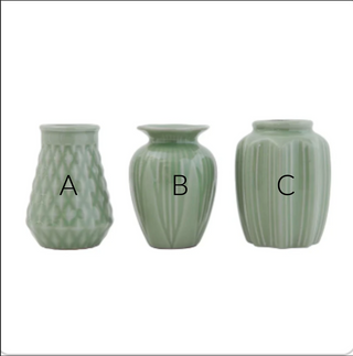 Jade Stoneware Vases