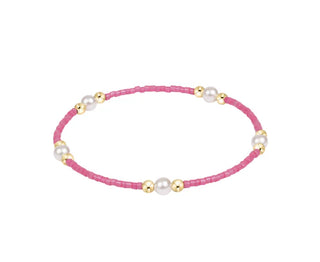 Hope Purpose Pearl Bracelet - Bubblegum enewton