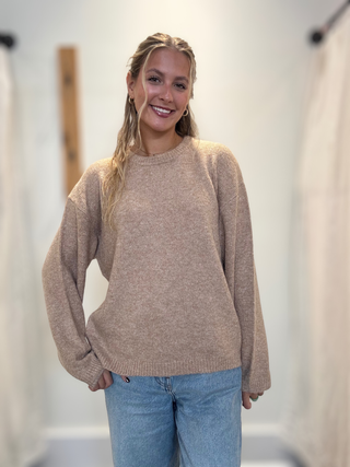 Snowed in Sweater Heathered Camel by Z Supply