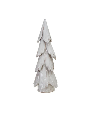 Stoneware Tree with White Glaze Large