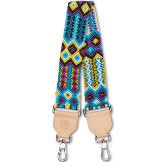 Wide Woven Shoulder Strap Blueberry