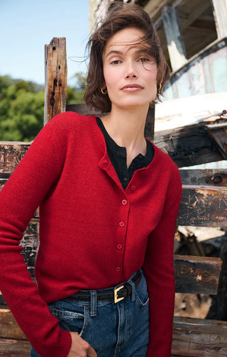 Outlook Cardigan Haute Red