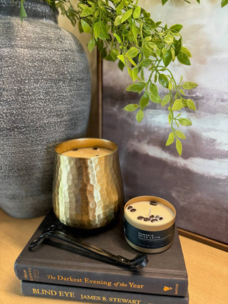 Gold Hammered Soy Candle