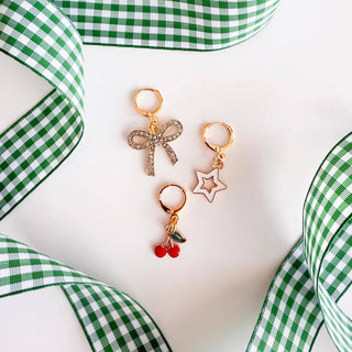 Gingham Shoe Charms and Lace Sets  Sneaker Charm Sets