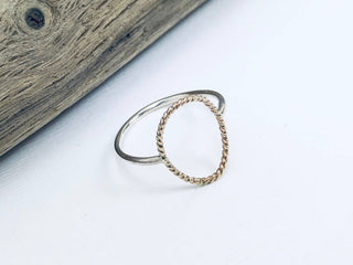 Textured Oval Ring