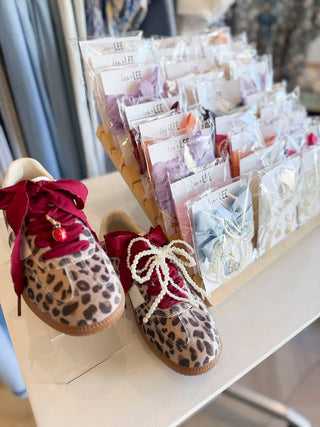 Gingham Shoe Charms and Lace Sets  Sneaker Charm Sets