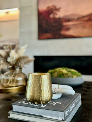 Gold Hammered Soy Candle