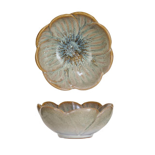 Stoneware Flower Bowl