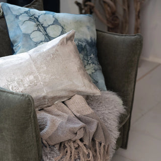 Gold Foil Velvet Lumbar Pillow