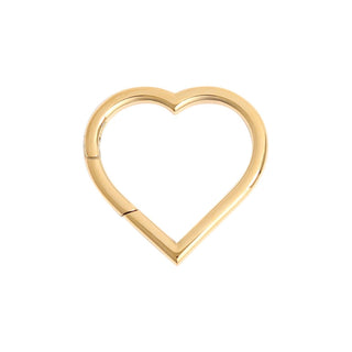 18K Gold PVD Stainless Steel Medium Heart Carabiner