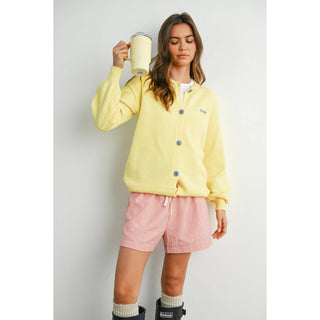 Casual Striped Drawstring Shorts - BMP7940: YELLOW MULTI / M