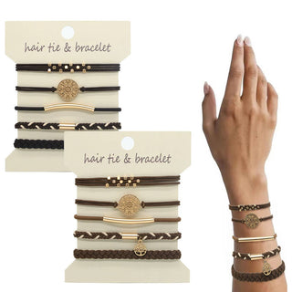 Bohemia elegance & versatility charm hair tie bracelets