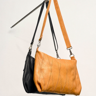 Avery Diamond Leather Crossbody Bag