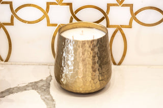 Gold Hammered Soy Candle