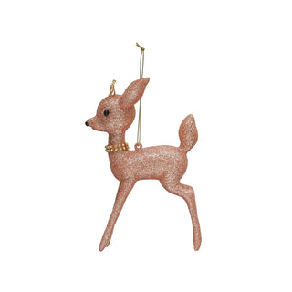 Glitter Deer Ornament