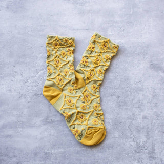 Women's Antique Floral Casual Socks