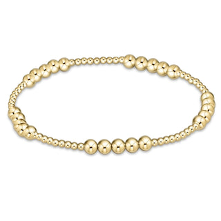 Classic Gold Beaded Blissful 2mm Bracelet enewton
