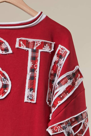 Christmas Back Lettering Sweatshirt