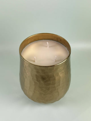 Gold Hammered Soy Candle