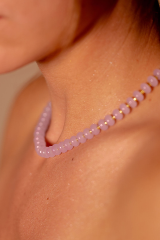 Frosted Pink Necklaces