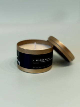 Matte Gold Travel Tin Soy Candle