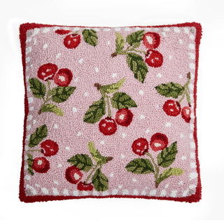 Pink Sweet Cherry Hook Pillow - Suzanne Nicoll