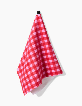 Cherry Gingham Luxe Hand Towel