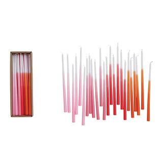 Ombre Thin Taper Candle Bundle