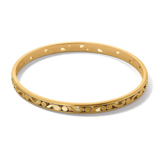 Contempo Gold Slim Bangle by Brighton