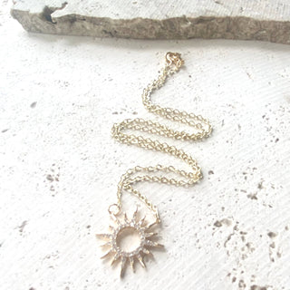 Sun celestial necklace: Gold / 16”