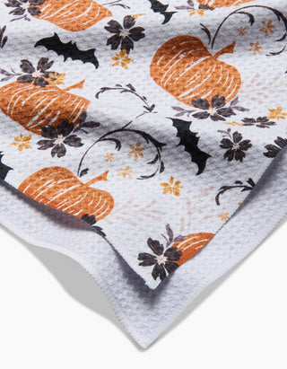 Bats In The Pumpkin Patch Tea Towel