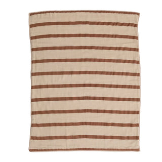 Striped Blanket for LIttle Ones Chocolate