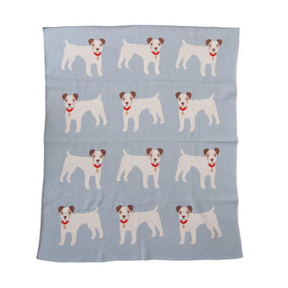 Blanket with Dogs for LIttle Ones Blue