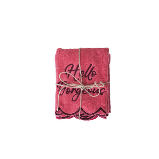 Makeup Towel w/Scalloped Edge