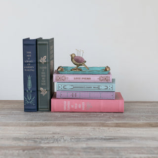 MDF & Linen Book Storage Boxes
