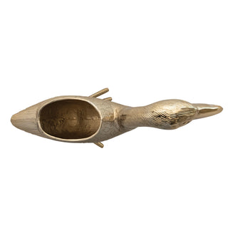 Cast Aluminum Goose Planter