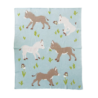 Blanket with Donkeys for Little Ones