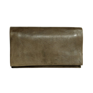 Eloise Handcrafted Leather Wallet: Charcoal