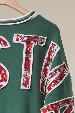 Christmas Back Lettering Sweatshirt