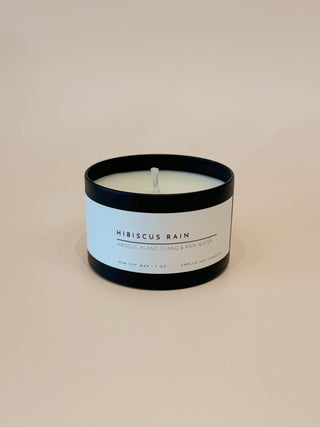 NEW! Matte Black Travel Tin Soy Candle