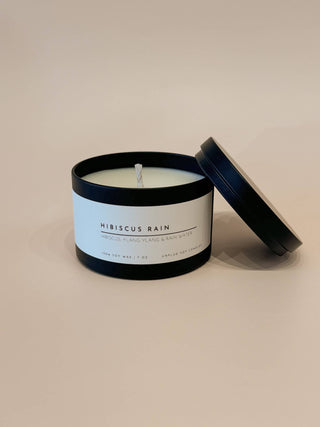 NEW! Matte Black Travel Tin Soy Candle