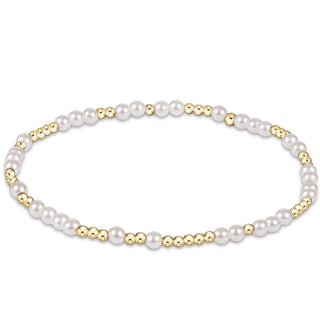 Hope Unwritten 3mm Pearl & Gold Bracelet enewton