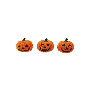Foam & Fabric Jack-O-Lantern, Orange Color & Black, 3 Styles