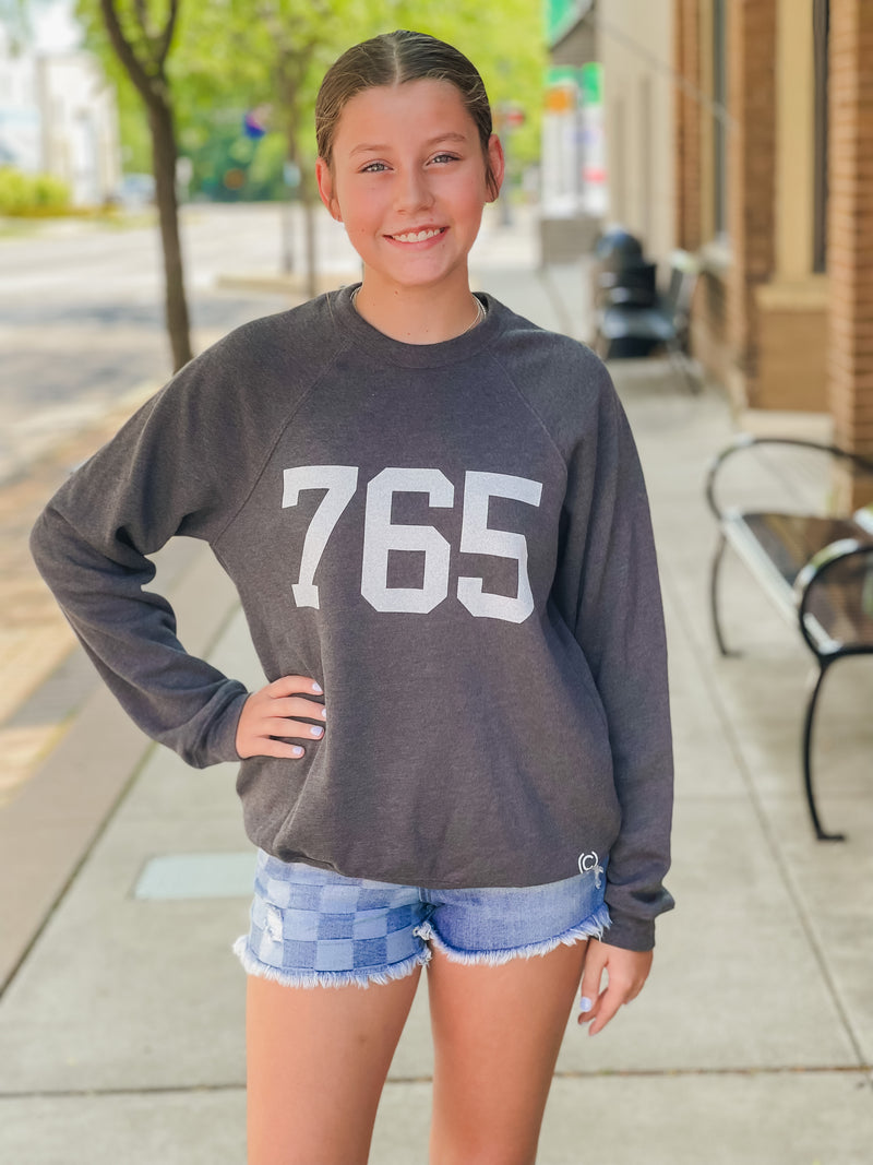 765 Crewneck Charcoal Fleece