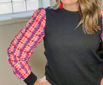 Hillary Houndstooth Top
