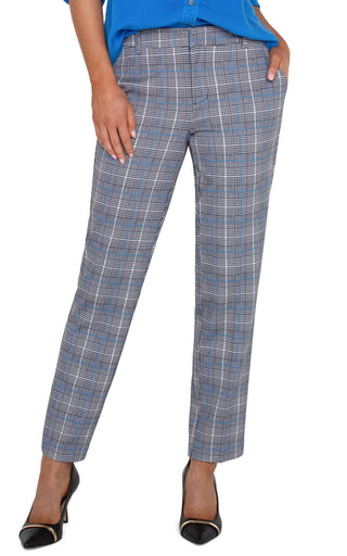 Kelsey Plaid Trouser Blue Topaz